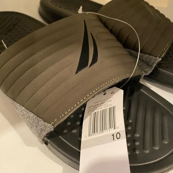Nautica Justo Green Slides Men's Shoes Size 10 - Picture 4 of 5